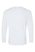 Paragon 222 Mens Aruba Extreme Performance Moisture Wicking Long Sleeve Crewneck T-Shirt White Flat Back