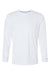 Paragon 222 Mens Aruba Extreme Performance Long Sleeve Crewneck T-Shirt White Flat Front