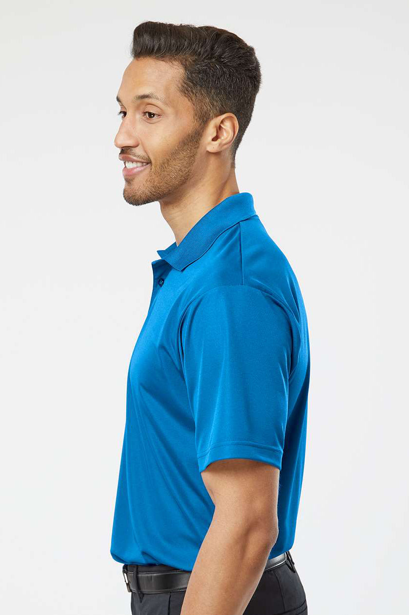 Paragon 500 Mens Sebring Performance Moisture Wicking Short Sleeve Polo Shirt Turquoise Blue Model Side