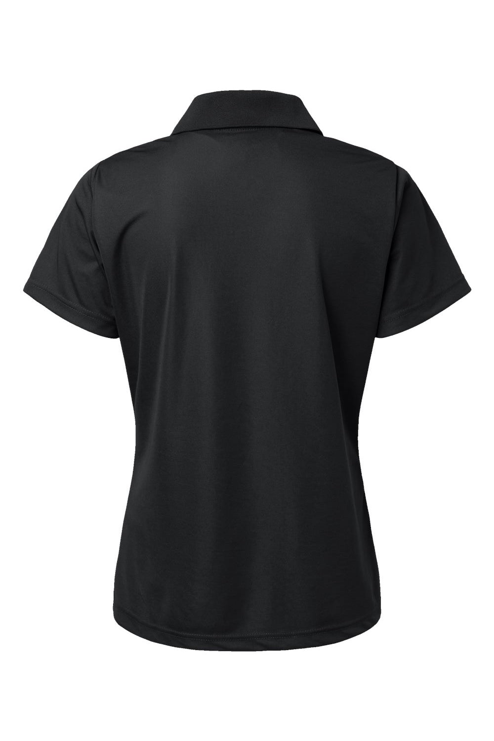 Paragon 504 Womens Sebring Performance Short Sleeve Polo Shirt Black Flat Back