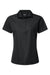 Paragon 504 Womens Sebring Performance Short Sleeve Polo Shirt Black Flat Front