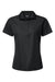Paragon 504 Womens Sebring Performance Moisture Wicking Short Sleeve Polo Shirt Black Flat Front