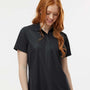Paragon Womens Sebring Performance Moisture Wicking Short Sleeve Polo Shirt - Black - NEW