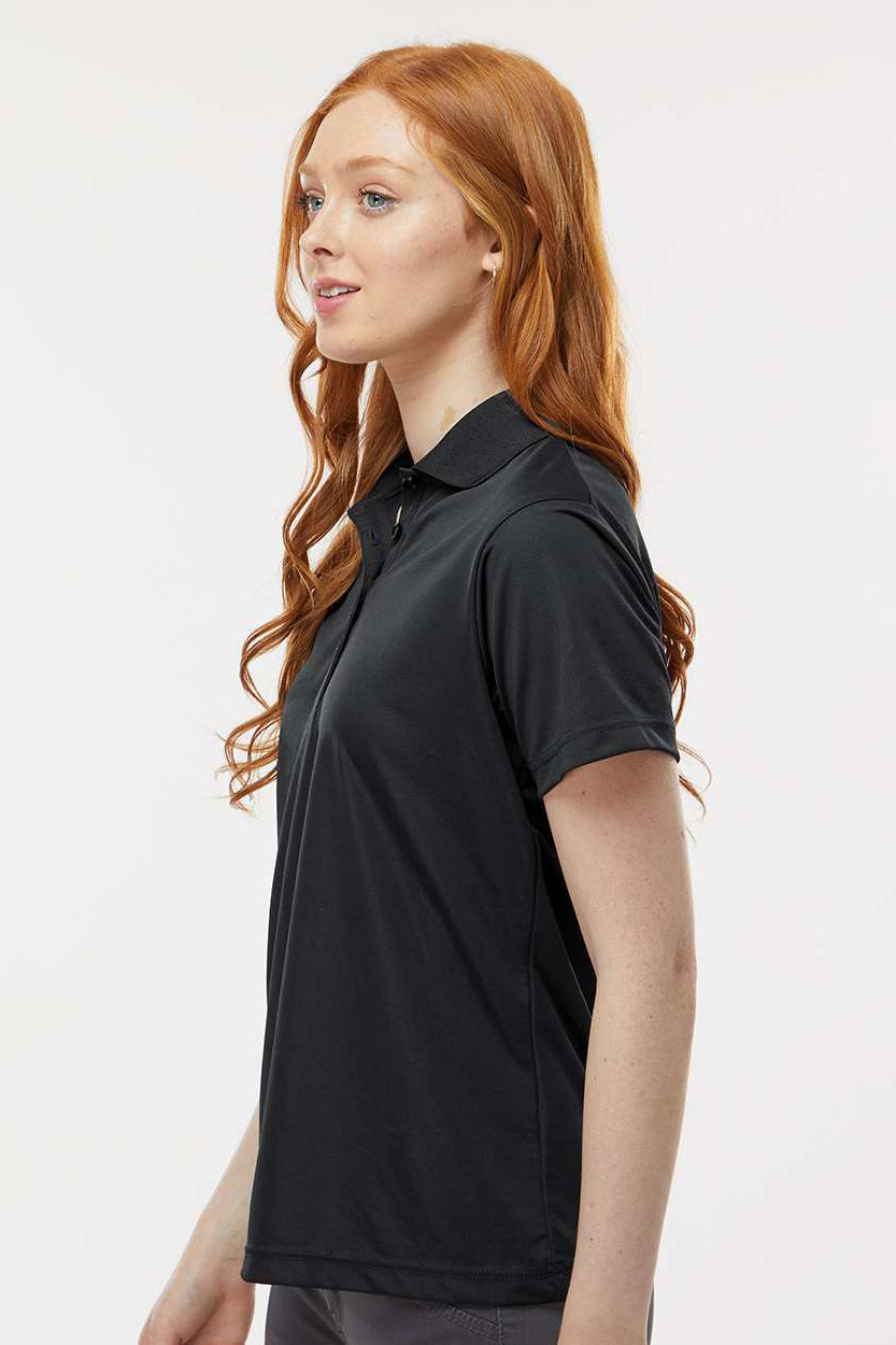 Paragon 504 Womens Sebring Performance Moisture Wicking Short Sleeve Polo Shirt Black Model Side