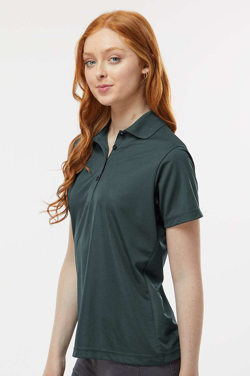 Paragon 504 Womens Sebring Performance Moisture Wicking Short Sleeve Polo Shirt Carbon Grey Model Side