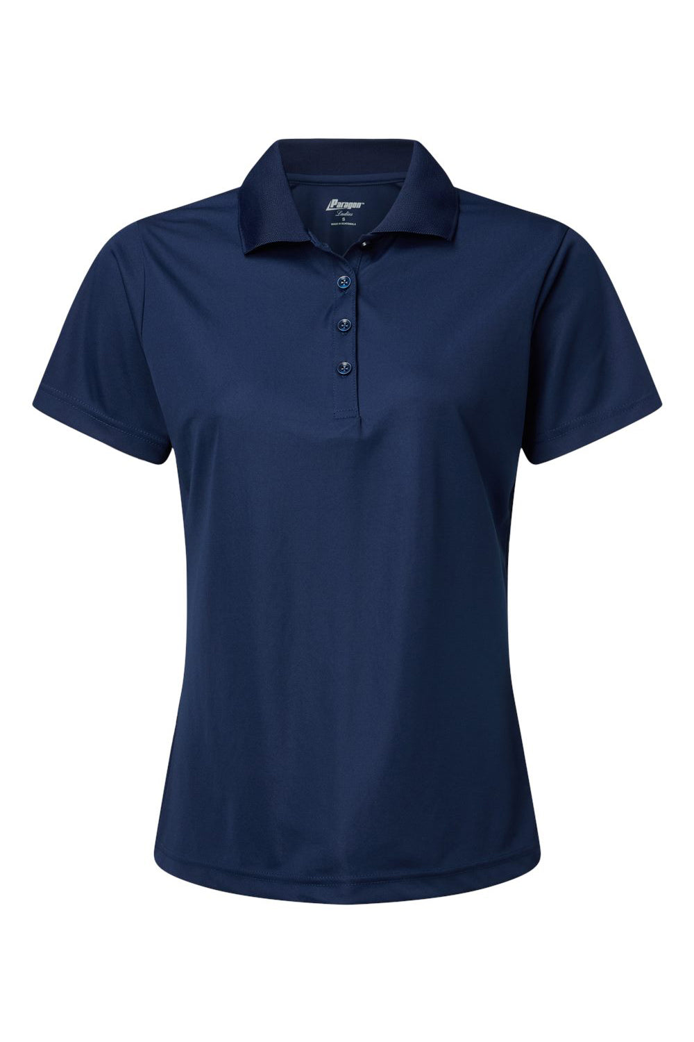 Paragon 504 Womens Sebring Performance Moisture Wicking Short Sleeve Polo Shirt Deep Navy Blue Flat Front