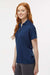Paragon 504 Womens Sebring Performance Moisture Wicking Short Sleeve Polo Shirt Deep Navy Blue Model Side