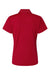 Paragon 504 Womens Sebring Performance Moisture Wicking Short Sleeve Polo Shirt Deep Red Flat Back