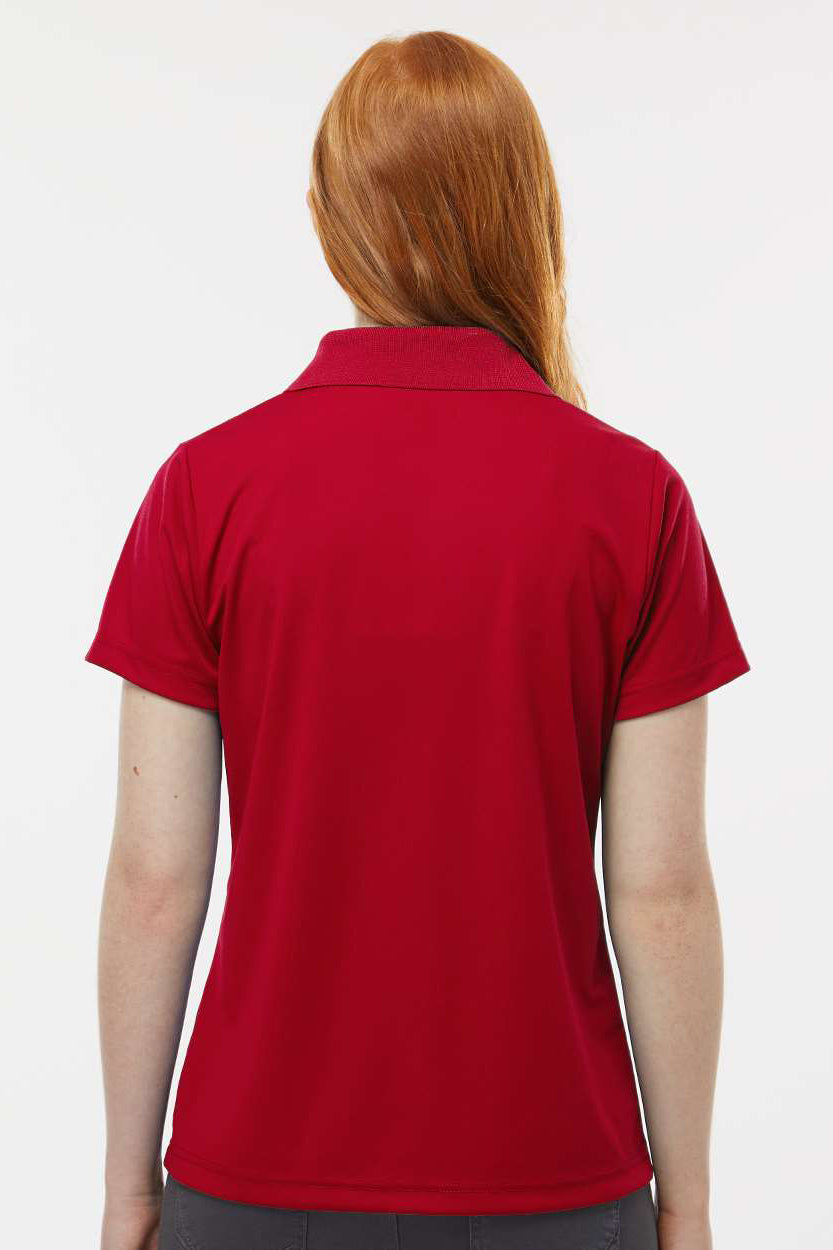 Paragon 504 Womens Sebring Performance Moisture Wicking Short Sleeve Polo Shirt Deep Red Model Back