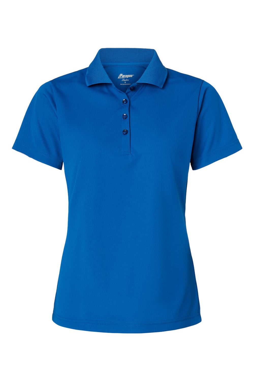 Paragon 504 Womens Sebring Performance Moisture Wicking Short Sleeve Polo Shirt Deep Royal Blue Flat Front