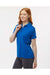 Paragon 504 Womens Sebring Performance Short Sleeve Polo Shirt Deep Royal Blue Model Side