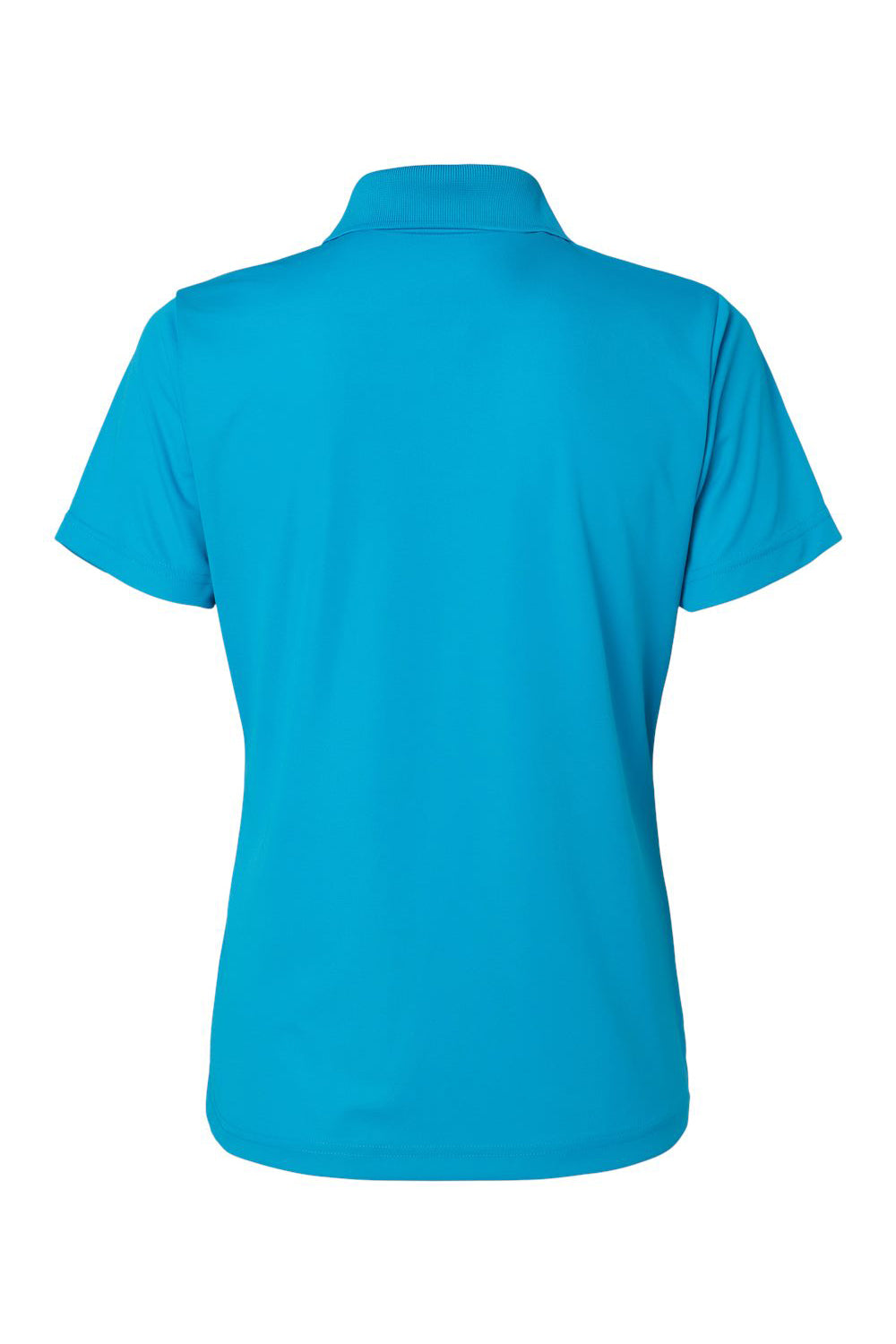 Paragon 504 Womens Sebring Performance Short Sleeve Polo Shirt Turquoise Blue Flat Back