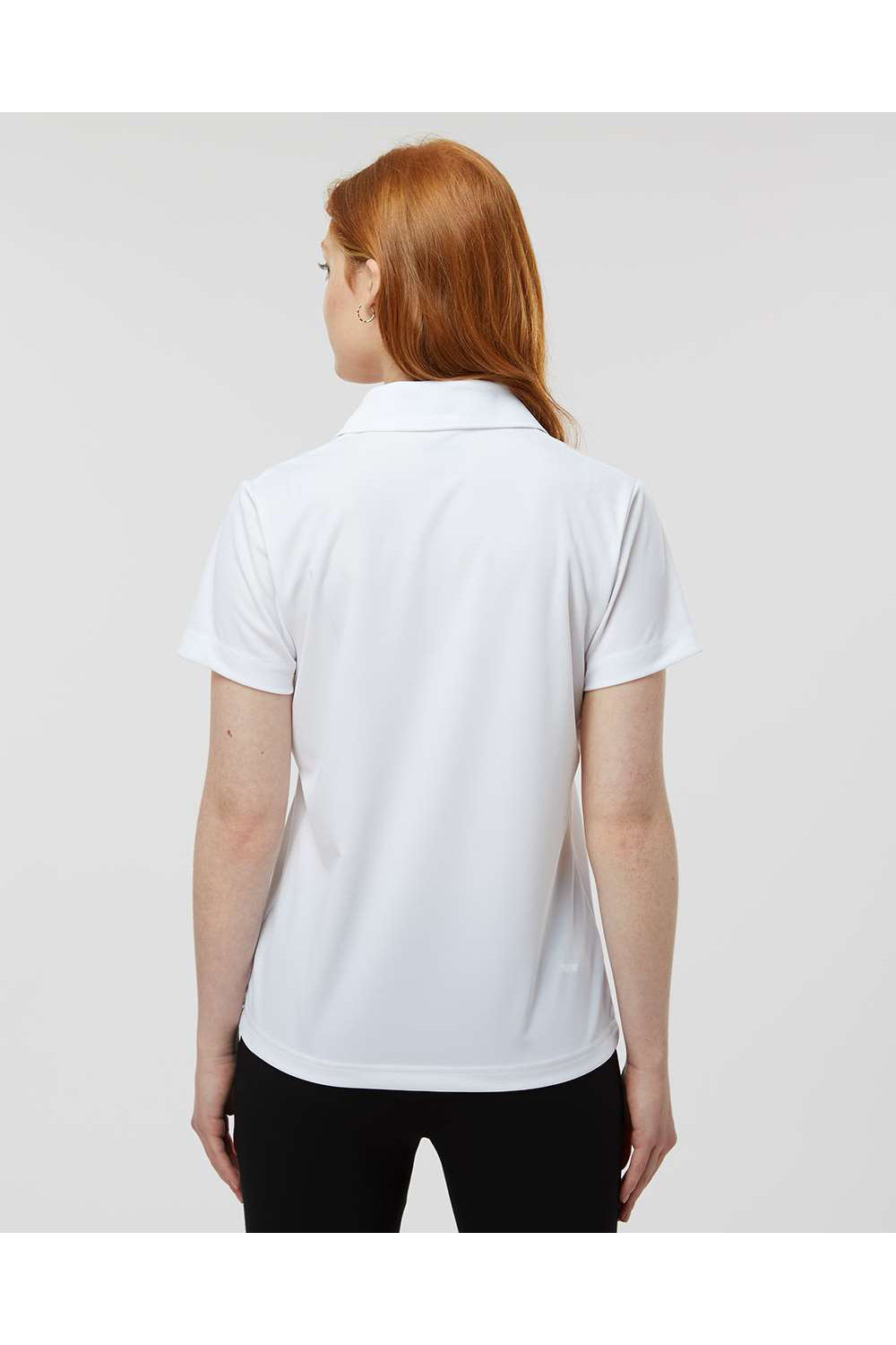 Paragon 504 Womens Sebring Performance Short Sleeve Polo Shirt White Model Back