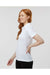 Paragon 504 Womens Sebring Performance Short Sleeve Polo Shirt White Model Side