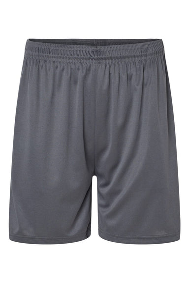 Badger 4146 Mens B-Core Moisture Wicking Shorts w/ Pockets Graphite Grey Flat Front