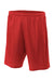 A4 NB5301 Youth Moisture Wicking Mesh Shorts Scarlet Red Flat Front