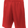 A4 Youth Moisture Wicking Mesh Shorts - Scarlet Red