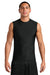 A4 A4N2306 Mens Compression Muscle Tank Top Black Model Front