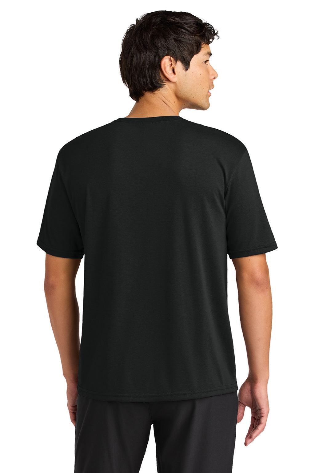 A4 A4N3013 Mens Softek Short Sleeve Crewneck T-Shirt Black Model Back