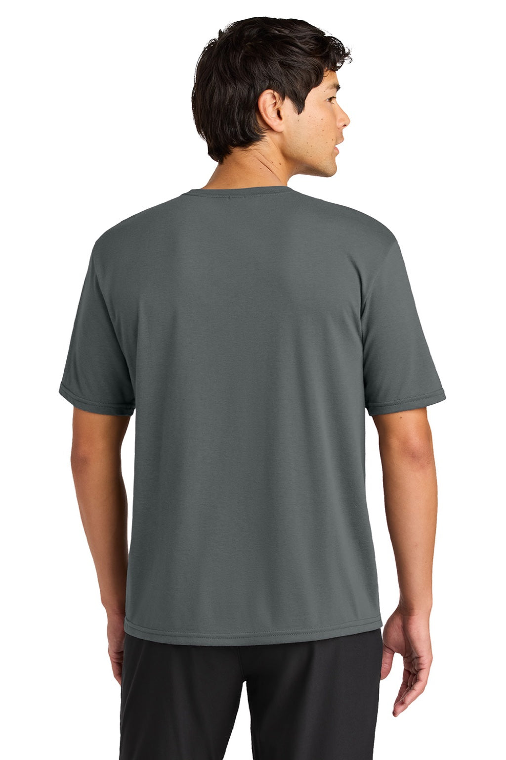 A4 A4N3013 Mens Softek Short Sleeve Crewneck T-Shirt Graphite Grey Model Back