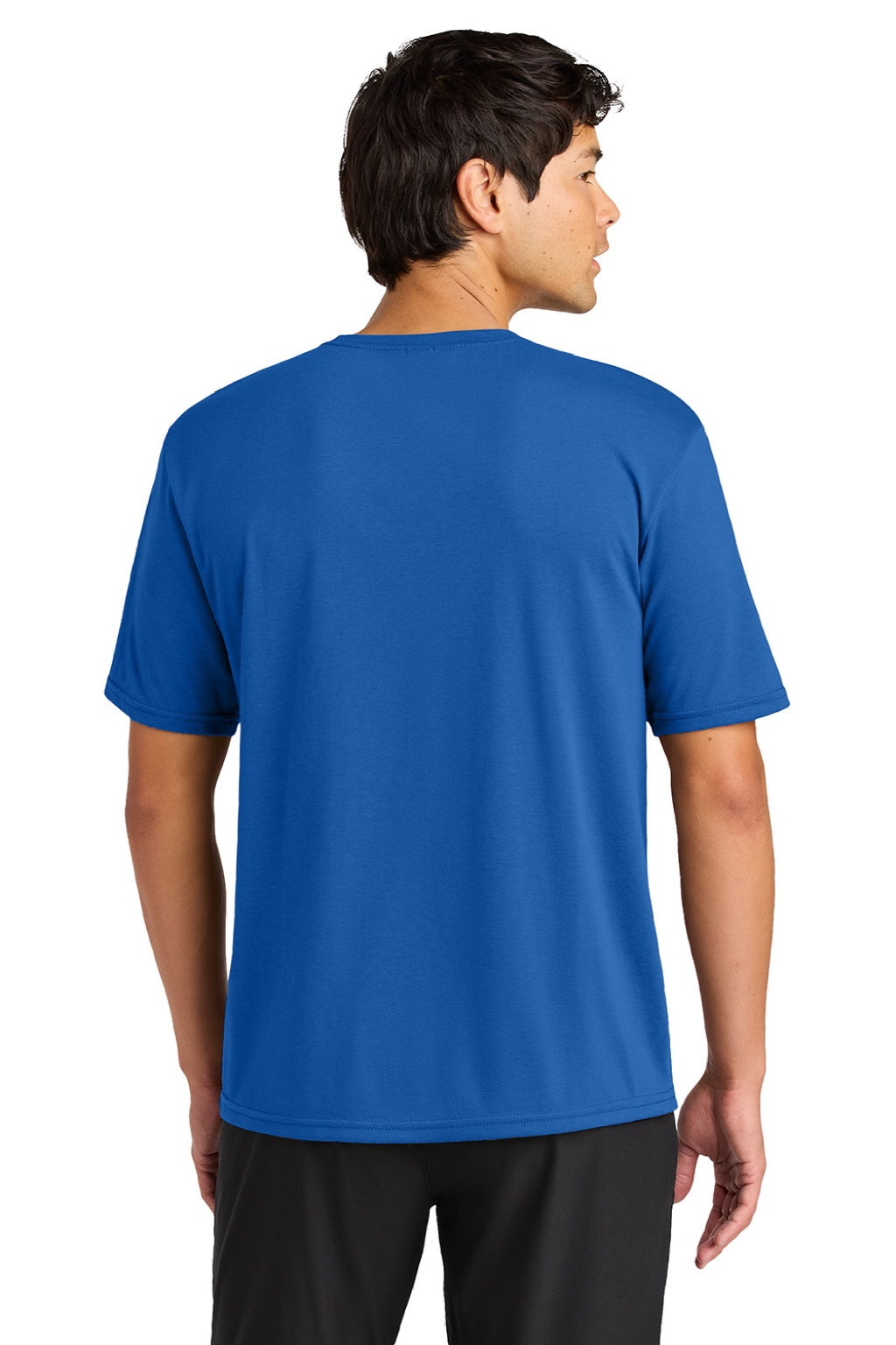 A4 A4N3013 Mens Softek Short Sleeve Crewneck T-Shirt Royal Blue Model Back