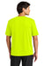 A4 A4N3013 Mens Softek Short Sleeve Crewneck T-Shirt Safety Yellow Model Back