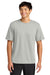 A4 A4N3013 Mens Softek Short Sleeve Crewneck T-Shirt Silver Grey Model Front