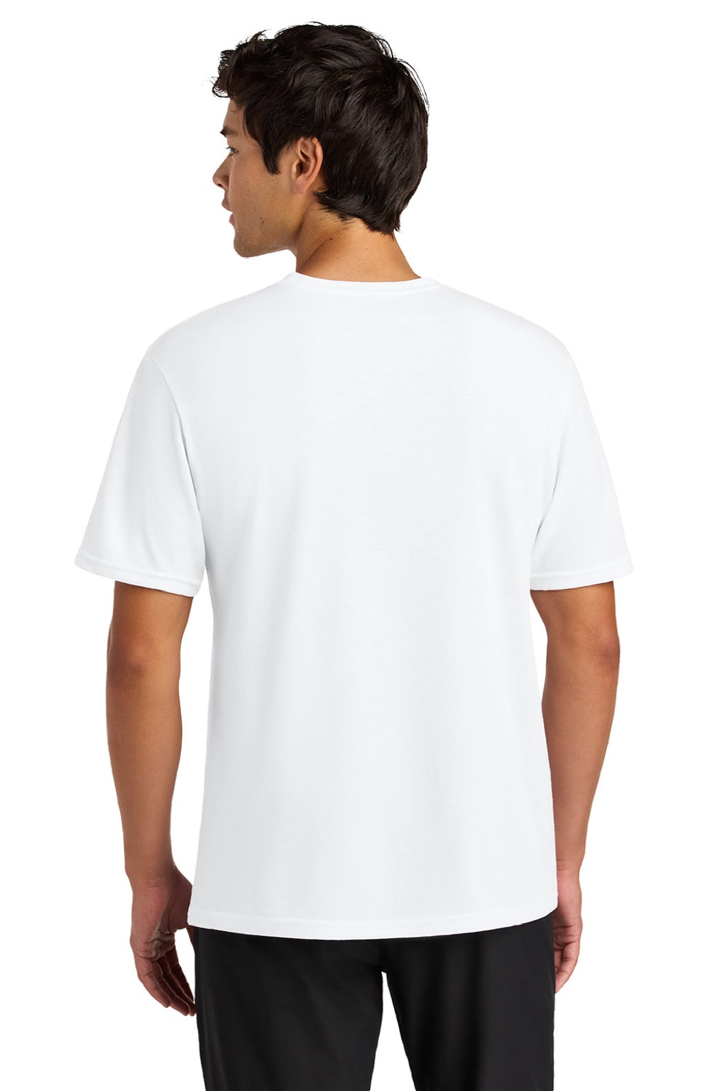 A4 A4N3013 Mens Softek Short Sleeve Crewneck T-Shirt White Model Back