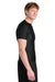 A4 A4N3130 Mens Compression Short Sleeve Crewneck T-Shirt Black Model Side