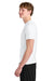 A4 A4N3130 Mens Compression Short Sleeve Crewneck T-Shirt White Model Side