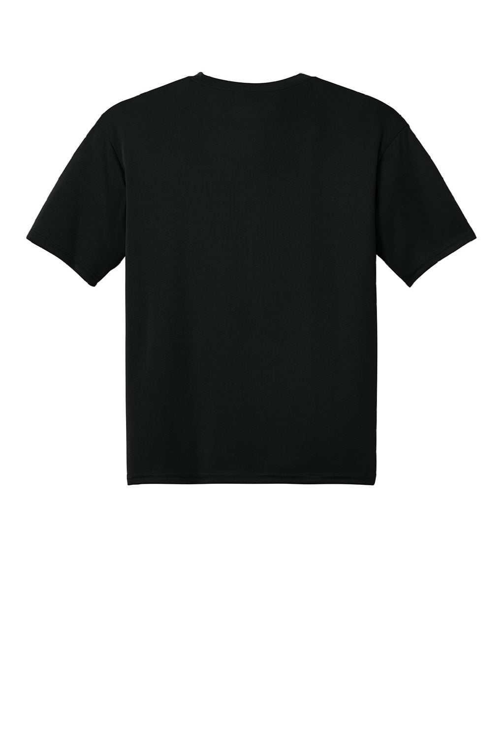 A4 A4N3142 Mens Performance Moisture Wicking Short Sleeve Crewneck T-Shirt Black Flat Back