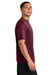 A4 A4N3142 Mens Performance Moisture Wicking Short Sleeve Crewneck T-Shirt Cardinal Red Model Side