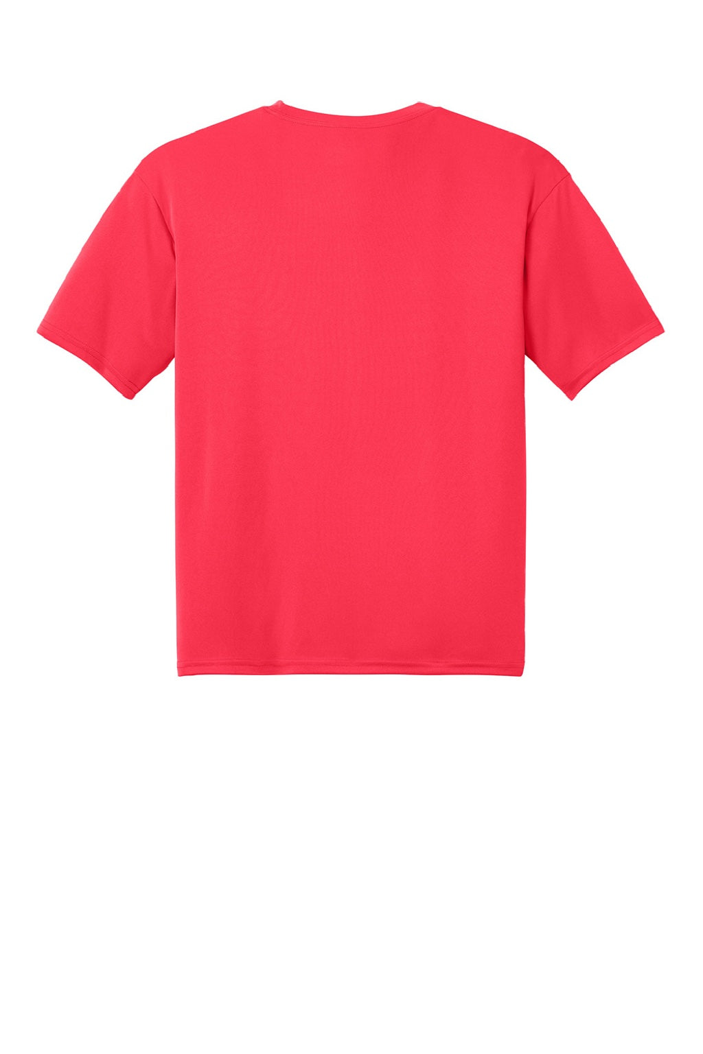A4 A4N3142 Mens Performance Moisture Wicking Short Sleeve Crewneck T-Shirt Coral Flat Back