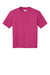 A4 A4N3142 Mens Performance Moisture Wicking Short Sleeve Crewneck T-Shirt Fuchsia Pink Flat Front