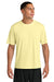 A4 A4N3142 Mens Performance Moisture Wicking Short Sleeve Crewneck T-Shirt Light Yellow Model Front