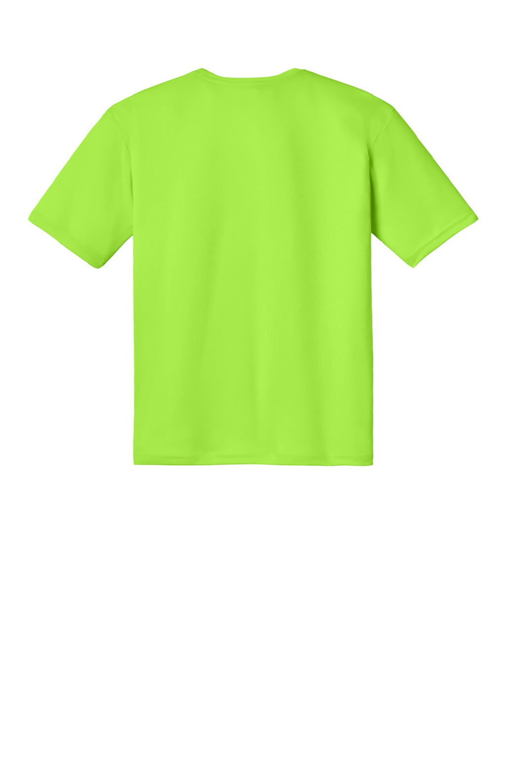 A4 A4N3142 Mens Performance Moisture Wicking Short Sleeve Crewneck T-Shirt Lime Green Flat Back