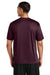 A4 A4N3142 Mens Performance Moisture Wicking Short Sleeve Crewneck T-Shirt Maroon Model Back