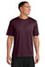 A4 A4N3142 Mens Performance Moisture Wicking Short Sleeve Crewneck T-Shirt Maroon Model Front