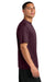 A4 A4N3142 Mens Performance Moisture Wicking Short Sleeve Crewneck T-Shirt Maroon Model Side