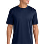 A4 Mens Performance Moisture Wicking Short Sleeve Crewneck T-Shirt - Navy Blue