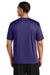 A4 A4N3142 Mens Performance Moisture Wicking Short Sleeve Crewneck T-Shirt Purple Model Back