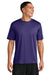 A4 A4N3142 Mens Performance Moisture Wicking Short Sleeve Crewneck T-Shirt Purple Model Front