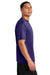 A4 A4N3142 Mens Performance Moisture Wicking Short Sleeve Crewneck T-Shirt Purple Model Side