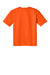A4 A4N3142 Mens Performance Moisture Wicking Short Sleeve Crewneck T-Shirt Safety Orange Flat Back