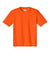 A4 A4N3142 Mens Performance Moisture Wicking Short Sleeve Crewneck T-Shirt Safety Orange Flat Front