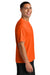 A4 A4N3142 Mens Performance Moisture Wicking Short Sleeve Crewneck T-Shirt Safety Orange Model Side