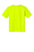 A4 A4N3142 Mens Performance Moisture Wicking Short Sleeve Crewneck T-Shirt Safety Yellow Flat Back