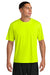 A4 A4N3142 Mens Performance Moisture Wicking Short Sleeve Crewneck T-Shirt Safety Yellow Model Front
