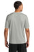 A4 A4N3142 Mens Performance Moisture Wicking Short Sleeve Crewneck T-Shirt Silver Grey Model Back