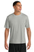 A4 A4N3142 Mens Performance Moisture Wicking Short Sleeve Crewneck T-Shirt Silver Grey Model Front